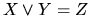 $X \vee Y = Z$