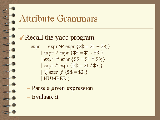 Attribute Grammars